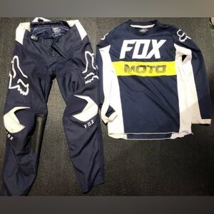 Fox Kids Moto Gear Set - Navy, White, Yellow